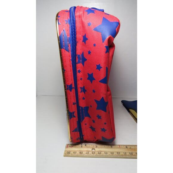 Wonder Woman Lunch Box Bag w/ Cape Detachable Insulated Purse Back to School - Picture 9 of 13